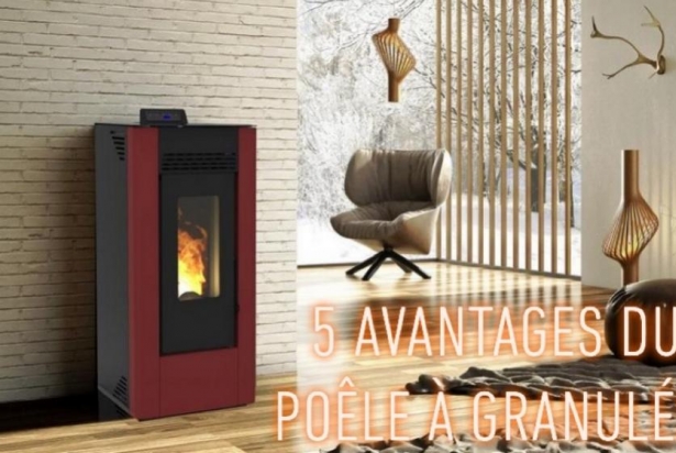 5 avantages d’un poêle à granulés